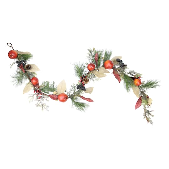 6ft. Red Mixed Berry &#x26; Pine Artificial Garland